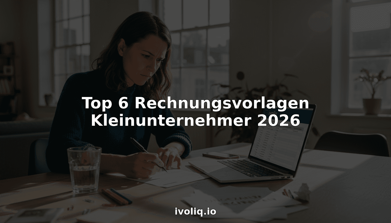 Top 6 Rechnungsvorlagen Kleinunternehmer 2026